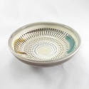 5寸フチ角鉢 飛び鉋(とびかんな)
