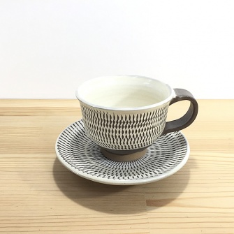 小鹿田焼のコーヒーカップセット
