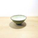 小鹿田焼の茶碗　（緑）