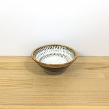 小鹿田焼の【アウトレット】３寸深鉢皿　茶