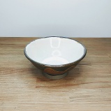 小鹿田焼の【アウトレット】茶碗　茶模様