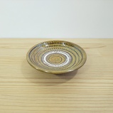 小鹿田焼おすすめの3寸皿 飴色